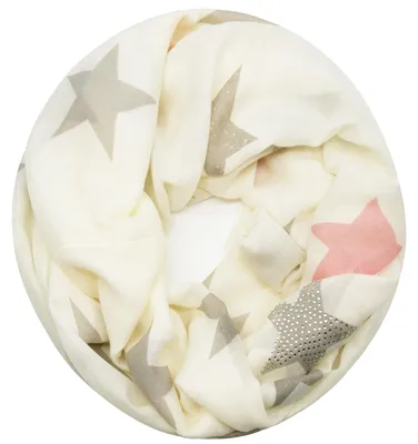 Produktbild von Glamexx24 Loop schal leichter Langschal Sterne Muster Schlauchschal Strass Tuch