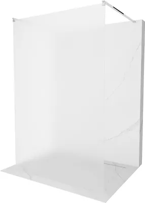 Produktbild von Mexen Kioto freistehende Duschwand 100 x 200 cm, Frost 8 mm, Chrom - 800-100-002-01-30