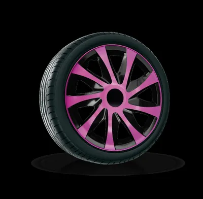 Produktbild von NRM Radkappen DRACO, Pink 13" Zoll. (4 x Universal Radzierblenden/Radkappen)