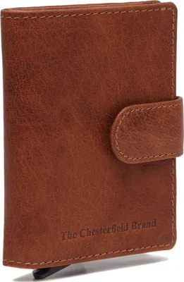 Produktbild von The Chesterfield Brand Antique Buff Crumbled RFID Safe Leder Geldbörse Praque 31 cognac