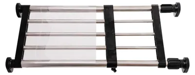 Ausziehbares Spannregal 40–60 cm, schwarz, Metall