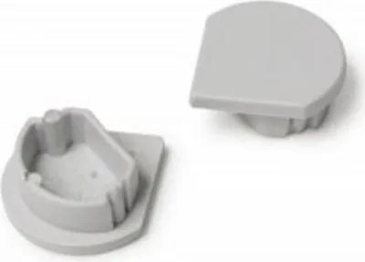 Produktbild von Endkappen 2er Set für Eckprofil 45° Typ D Silber