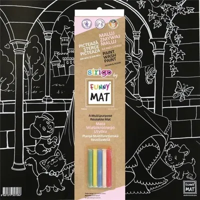 Produktbild von Schwarze Matte + Kreide „Prinzessin“ von Funny Mat STRIGO