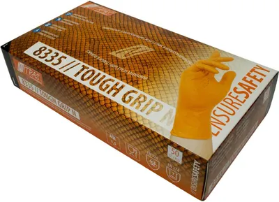 Produktbild von NITRAS Einmalhandschuhe Nitril Tough Grip N 8335 puderfrei S-XXL, Box à 50 Stück Größe:10