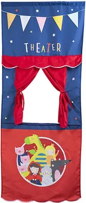 Image de Eurekakids 7021630010 Théâtre de marionnettes Multicolore One Size