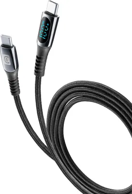 Image de CellularLine Câble d'affichage USB-C/USB-C 2m - Noir