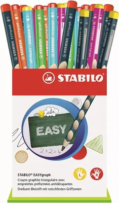 Image de Crayon STABILO EASYgraph, présentoir en carton de 36 pièces