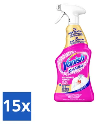 Produktbild von 15 x Vanish Oxi Action Gold Fleckenentferner Spray - 500 ml - Vorteilspackung - 15 Stücke