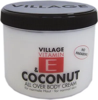 Produktbild von Village 9506-04 Coconut Body Cream 500ml mit Vitamin E