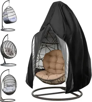 Produktbild von Wasserfeste Hängesessel - 1 Stück - schwarz - 210D Oxford