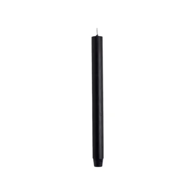 Produktbild von Dicke Stabkerze Schwarz Durchgefärbt Lang 30cm x 2,5cm Tropffrei Premium