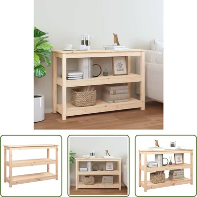 Produktbild von The Living Store Konsolentisch 110x40x74 cm Massivholz Kiefer