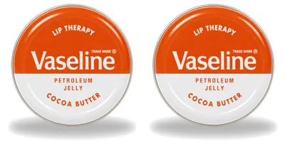 Productafbeelding van 2 x Vaseline Lip Therapy lippenbalsem met cacaoboter, 20 g - voordelingsverpakking - 2 stuks