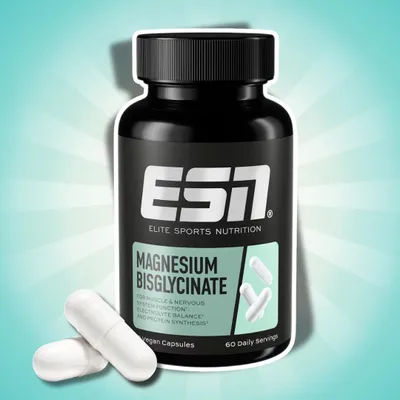 Produktbild von ESN Magnesium Bisglycinate 120 Kapseln | Hochwertiges Magnesium-Bisglycinat