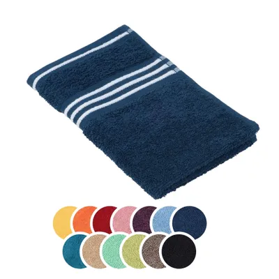 Produktbild von liebling Gästetuch Baumwolle, Serie Santos, 500 gr. / m², 30 x 50 cm, , 60 Grad, saugstark, schnelltrocknend, Farbe: dunkelblau