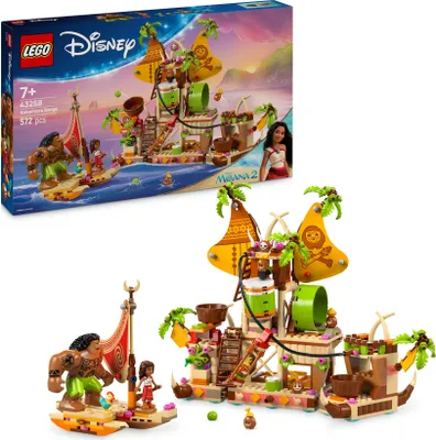 Produktbild von LEGO ? Disney Vaiana 2 Kakamora-Barge - Bauspielzeug für Mädchen & Jungen ab 7 Jahren - Inkl. Boot Modell, Vaiana Minipuppe und Maui Figur - Geburtstagsgeschenk zum Sammeln - 43258