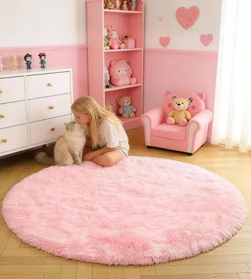 Obrázek produktu pro Kulatý koberec pro děti, rozměry 100 x 100 cm