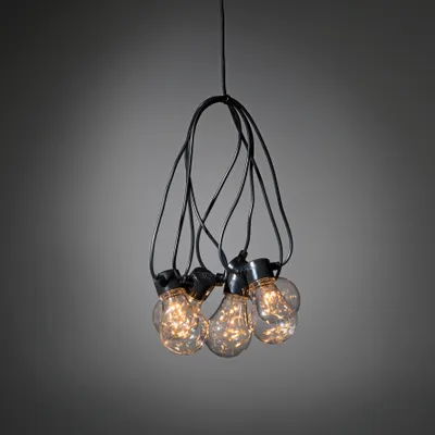 Productafbeelding van 4,5m Partylight lichtsnoer met 10 Pearlled lichtbronnen