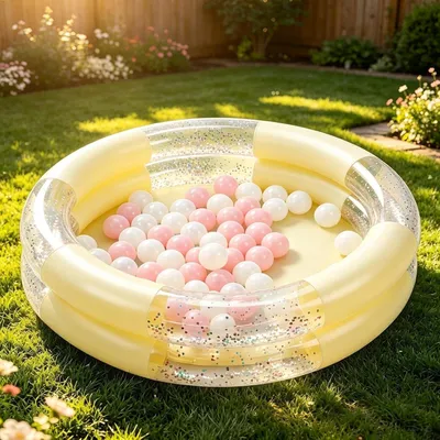 Produktbild von Aufblasbarer Pool für Kinder, Garten, Wasserspiele, Sommer, Schwimmen