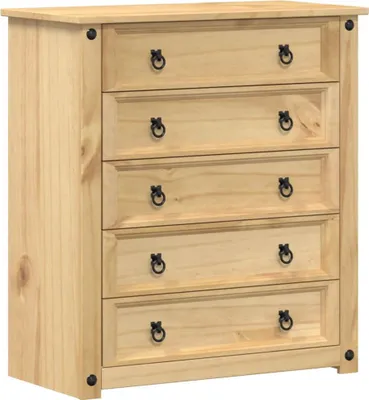 Produktbild von vidaXL Kommode Corona 80x40x89 cm Massivholz Kiefer