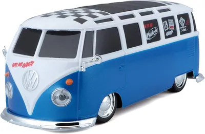 Produktbild von Maisto Tech 81144 - Ferngesteuertes Auto - VW Van Samba (blau/weiß, Maßstab 1:24)