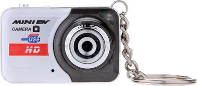 Image de X6 mini caméra numérique portable haute résolution, support mini-DV, carte TF 32 GB avec micro，noir+blanc