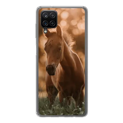 Produktbild von MuchoWow® Handyhülle Schutzhülle Hülle für Samsung Galaxy A12 Pferd - Licht - Landschaft Silikon Softcase Handy Hülle - Bild