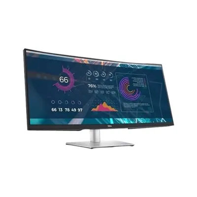 Zdjęcie produktu dla DELL P Series Zakrzywiony monitor USB-C 34 — P3421W, 86,7 cm (34.1"), 3440 x 1440 px, Quad HD, LCD, 8 ms, Srebrny