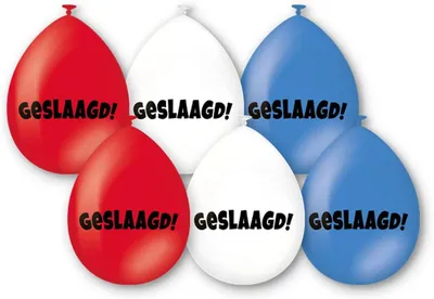 Imagen del producto de Juego de globos, 6 unidades, con un diámetro de 30 cm, aptos para helio y aire, ideales para la decoración de fiestas