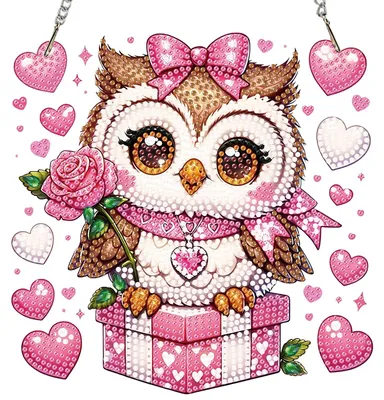 Diamond Painting Hänger Love Design DIY Bastelset für Wanddekoration