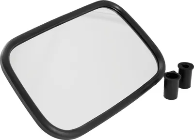 Produktbild von Plastex Universal Seitenspiegel 250x155 mm für Traktor, Bagger und Landmaschinen, Außenspiegel links rechts, Halterung 10-18 mm