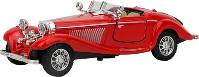 Produktbild von Vintage Kind Kind hohe Simulation Sound Licht zurückziehen Auto Spielzeug Alloy Fahrzeug (rot)
