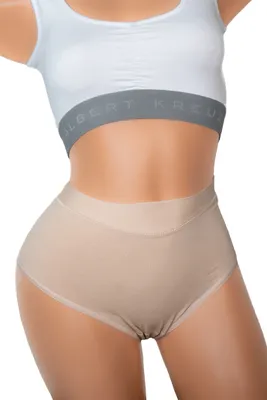 Produktbild von ALBERT KREUZ 3er-Pack Damen Taillenslip Baumwolle Elasthan Hautfarbe, 36-38 / S