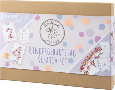 Produktbild von Kindergeburtstag Kreativ Set pink