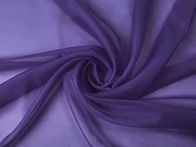 Produktbild von Voile Stoff Meterware 150 cm Breite Gardinenstoff, Aubergine
