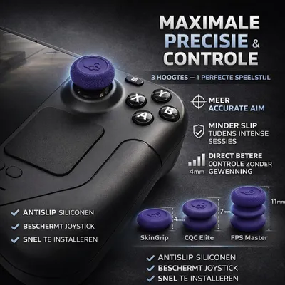 Productafbeelding van DrPhone GripCore2 Thumbsticks Compatibel Met PS4 / PS5 / Switch Pro Controller 6