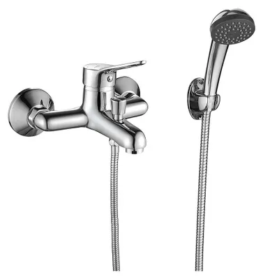 Produktbild von Fene Chrome Einhängige Wandmontierte Badewannen- Und Duscharmatur-Set