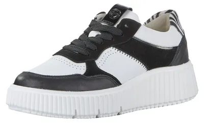 Productafbeelding van Tamaris dames sneaker, comfortabel; zwart/wit, EU 38