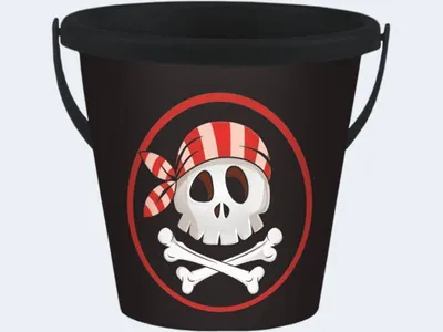 Produktbild von Sandeimer 21cm Pirat