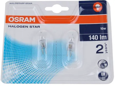 Produktbild von OSRAM Halogenstift Star 10W 12V G4 Blister 2 Stück