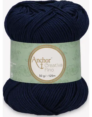 Immagine prodotto di Anchor Creativa Fino – filo di cotone 100% per uncinetto e maglia (colore 00124)