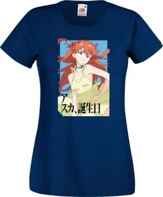 Immagine prodotto di Maglietta da donna Anime Manga Neon Anime Genesis Manga Evangelion Asuka Langley Soryu 03 Asuka Langley, Lady M , Blanc