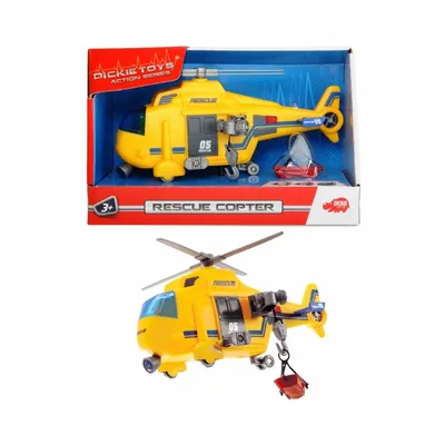 Image de Dickie Toys - Véhicules jouets, Rescue Copter ; 203302003