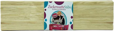 Produktbild von 50 Zuckerwatte Stäbe für Zuckerwattemaschine | 30 cm aus natürlichem Kiefernholz Bruchsicher und Stabil (50)