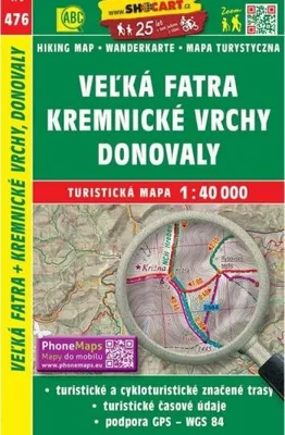 Immagine prodotto di SC 476 Veľká Fatra, Kremnické vrchy, Donovaly 1:40 000