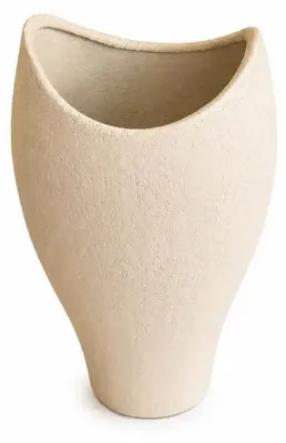 Produktbild von Bavary Livia Dekovase 37 cm Creme handgefertigt