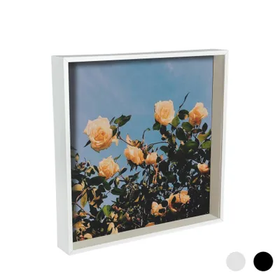 Produktbild von Nicola Spring Box Bilderrahmen - 16 x 16 Quadrat-Acrylrahmen - Weiß