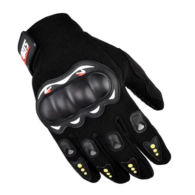 Produktbild von Motorrad-Telefonhandschuhe mit Knchelprotektor schwarz