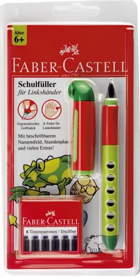 Image de Faber-Castell 149803 Stylo Scribolino pour gauchers L assorti, cartouches incluses