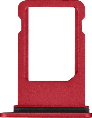 Image de Porte-carte nano Sim, pièce de rechange pour Apple iPhone 8 / SE 2020 / SE 2022 - Red